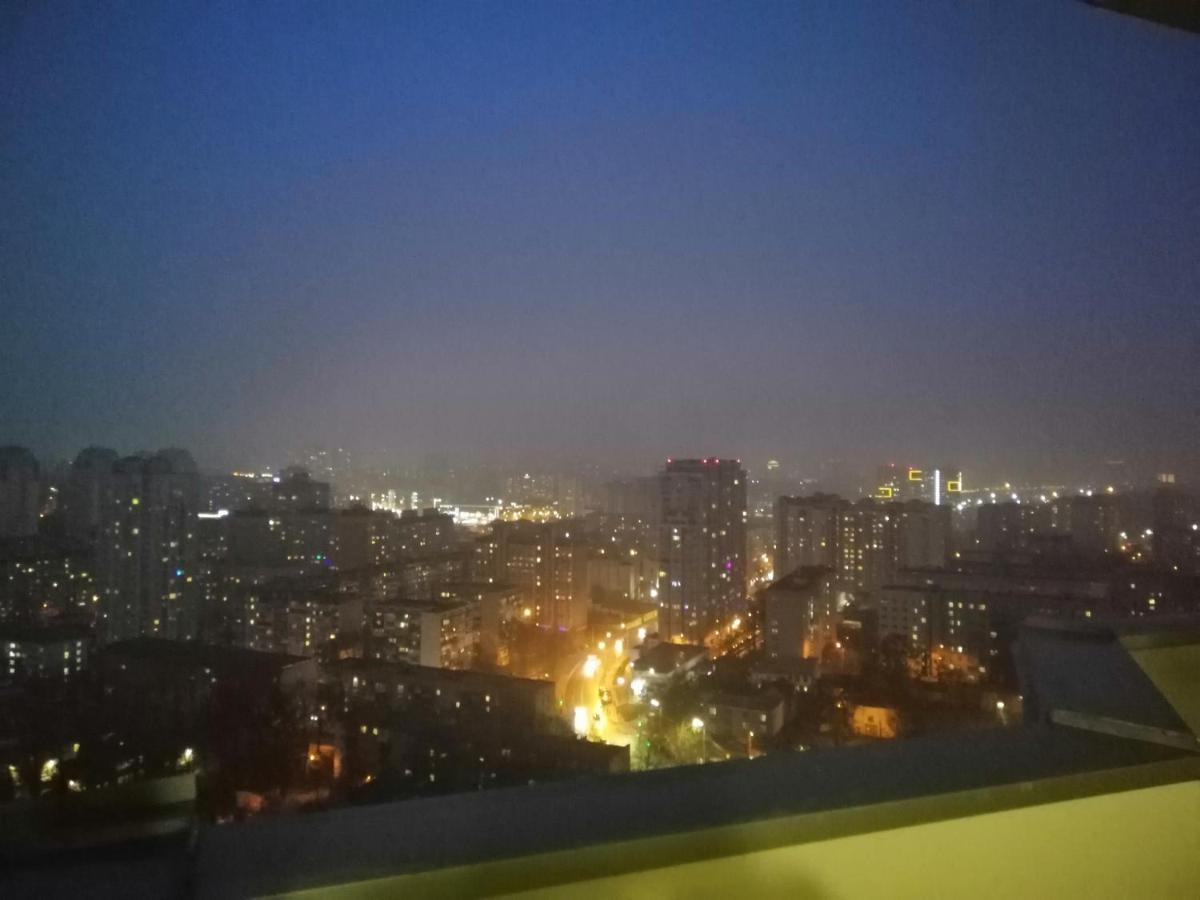 Видовая 25Й Этаж. Новый Дом. Шалимова, Isida. Шулявская, Гарматная, Индустриальный Мост. Космополитан. Большевик. Жд Вокзал. Kiev Exterior foto